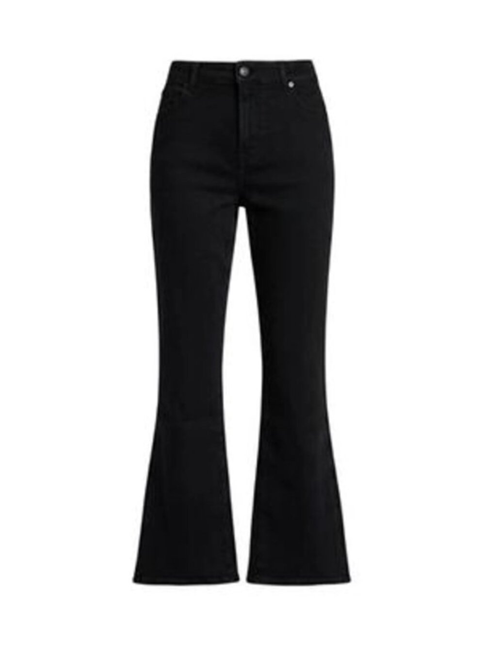 7 For All Mankind Ultra High Rise Skinny Boot Jeans Black NFO Size 24 NWT - Picture 2 of 8
